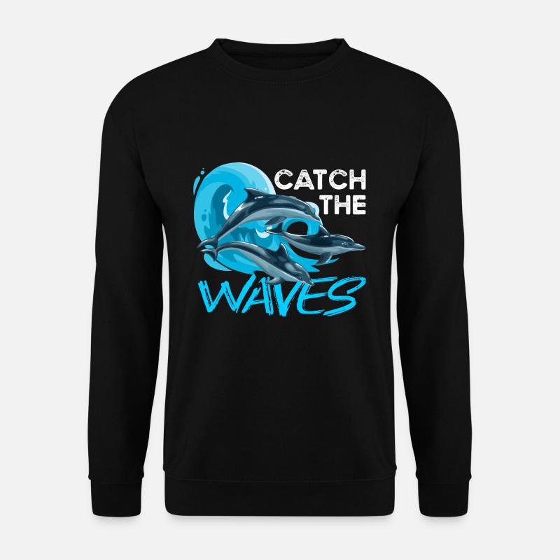 dolphin - Unisex Sweatshirt - black