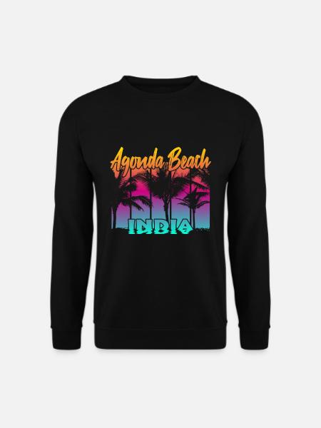 Agonda Beach India - Unisex Pullover - Schwarz