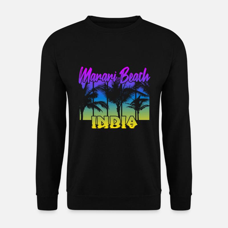 Marari Beach India - Unisex Pullover - Schwarz