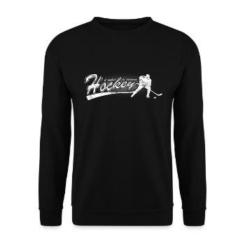 Eishockey - Unisex Pullover - Schwarz - Vorne - Alina (178cm) & Michal (187cm)