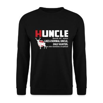 Chemise Définition Oncle de Chasse Oncle Oncle Hunti - Sweat-shirt Unisexe - noir - Devant - Alina (178cm) & Michal (187cm)