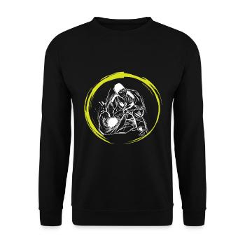 Jiu Jitsu - Unisex Pullover - Schwarz - Vorne - Alina (178cm) & Michal (187cm)