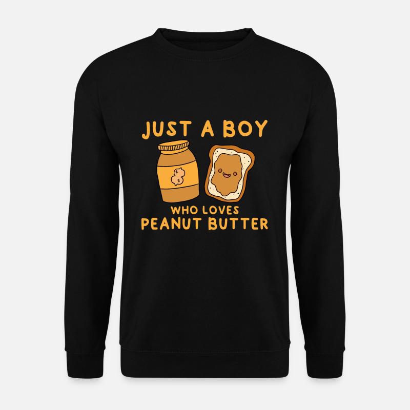 Erdnussbutter Peanut Butter Marmelade Geschenk - Unisex Pullover - Schwarz