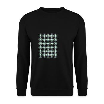 MANDELA PATTERN 3 150 - Unisex Sweatshirt - black - Front - Alina (178cm) & Michal (187cm)