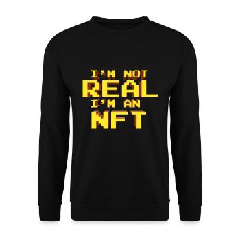 Crypto - Unisex Sweatshirt - black - Front - Alina (178cm) & Michal (187cm)