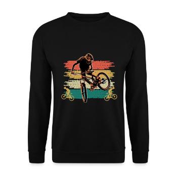 1 35 - Sweat-shirt Unisexe - noir - Devant - Alina (178cm) & Michal (187cm)