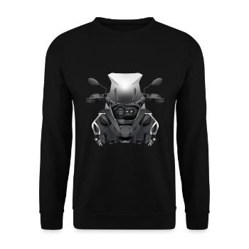 R1200GS Enduro Adventure - Unisex Sweatshirt - black - Front - Alina (178cm) & Michal (187cm)