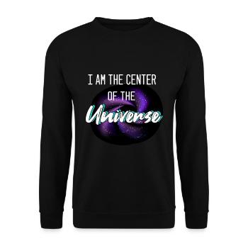 Astronaut Astronomy Space Gift 1 - Sweat-shirt Unisexe - noir - Devant - Alina (178cm) & Michal (187cm)