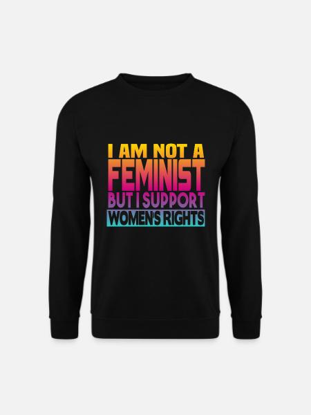 Supports women's rights - Unisex Sweatshirt - black