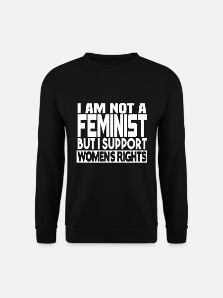 Supports women's rights - Unisex Sweatshirt - black