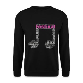 Festival - Unisex Pullover - Schwarz - Vorne - Alina (178cm) & Michal (187cm)
