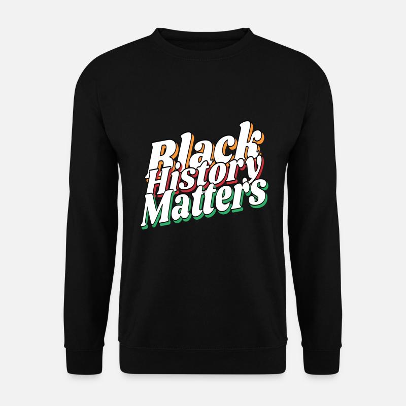 Blach History Matters - Unisex Pullover - Schwarz