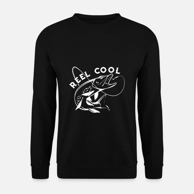 Aal Fisch Angeln Geschenk - Unisex Pullover - Schwarz