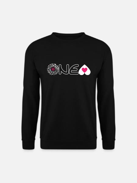 Design "ONE LOVE" für Bekleidungsaccessoires - Unisex Pullover - Schwarz