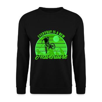 Unbenanntes Projekt 66 - Unisex Pullover - Schwarz - Vorne - Alina (178cm) & Michal (187cm)