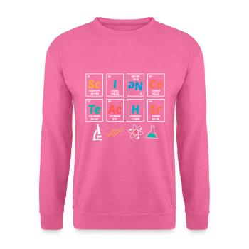 Tableau périodique des professeurs de sciences - Sweat-shirt Unisexe - rose - Devant