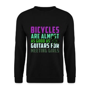 Projet 63 sans nom - Sweat-shirt Unisexe - noir - Devant - Alina (178cm) & Michal (187cm)