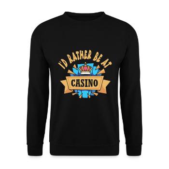 Casino - Sweat-shirt Unisexe - noir - Devant - Alina (178cm) & Michal (187cm)