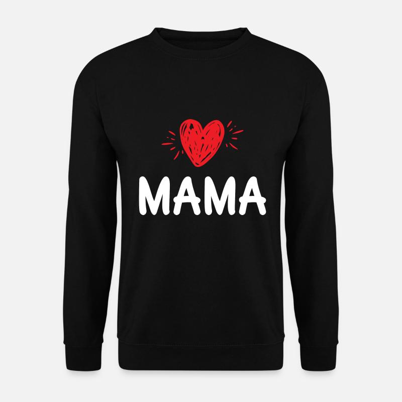 Mama Herz - Unisex Pullover - Schwarz