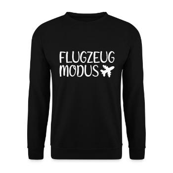 Mode avion - Sweat-shirt Unisexe - noir - Devant - Alina (178cm) & Michal (187cm)
