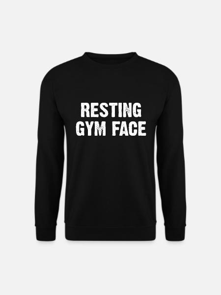Resting Gym Face - Unisex Sweatshirt - black