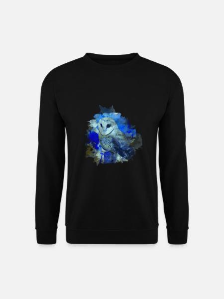 Eule - Unisex Pullover - Schwarz