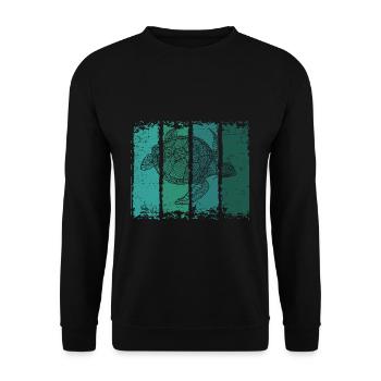 Tortue - Sweat-shirt Unisexe - noir - Devant - Alina (178cm) & Michal (187cm)