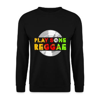 Jouez des disques vinyles reggae Jamaica Rasta Music - Sweat-shirt Unisexe - noir - Devant - Alina (178cm) & Michal (187cm)