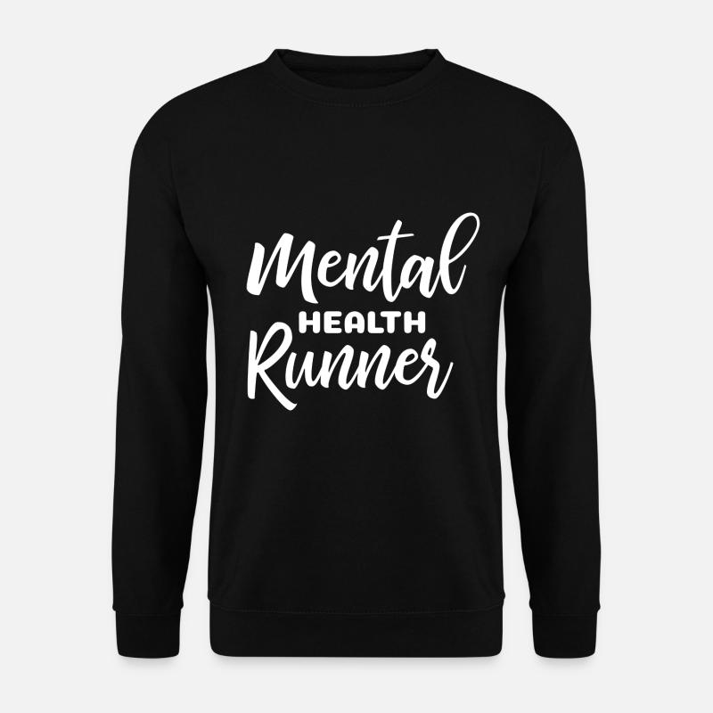 Mental Health Runner - Unisex Sweatshirt - black