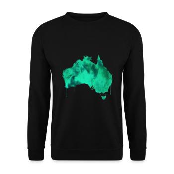 Australia - Unisex Sweatshirt - black - Front - Alina (178cm) & Michal (187cm)