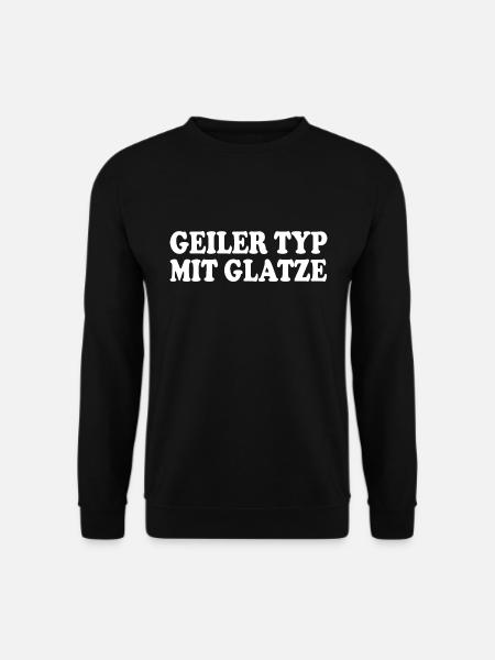 guy with bald head - Unisex Sweatshirt - black