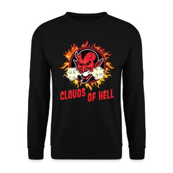 Vaping Devil - Clouds Of Hell - Unisex Pullover - Schwarz - Vorne - Alina (178cm) & Michal (187cm)