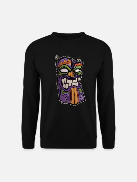 Illustration de masque Tiki - Sweat-shirt Unisexe - noir