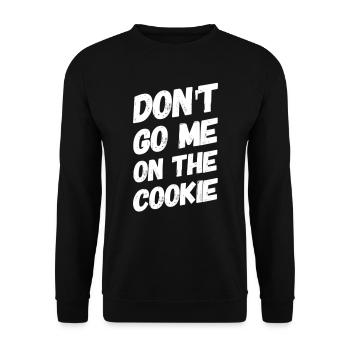 Ne me croyez pas sur l'idée de cadeau cookie - Sweat-shirt Unisexe - noir - Devant - Alina (178cm) & Michal (187cm)