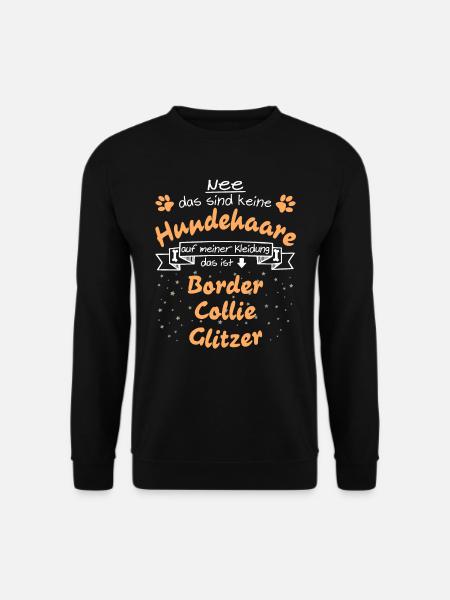 Hundeglitzer Border Collie - Unisex Pullover - Schwarz