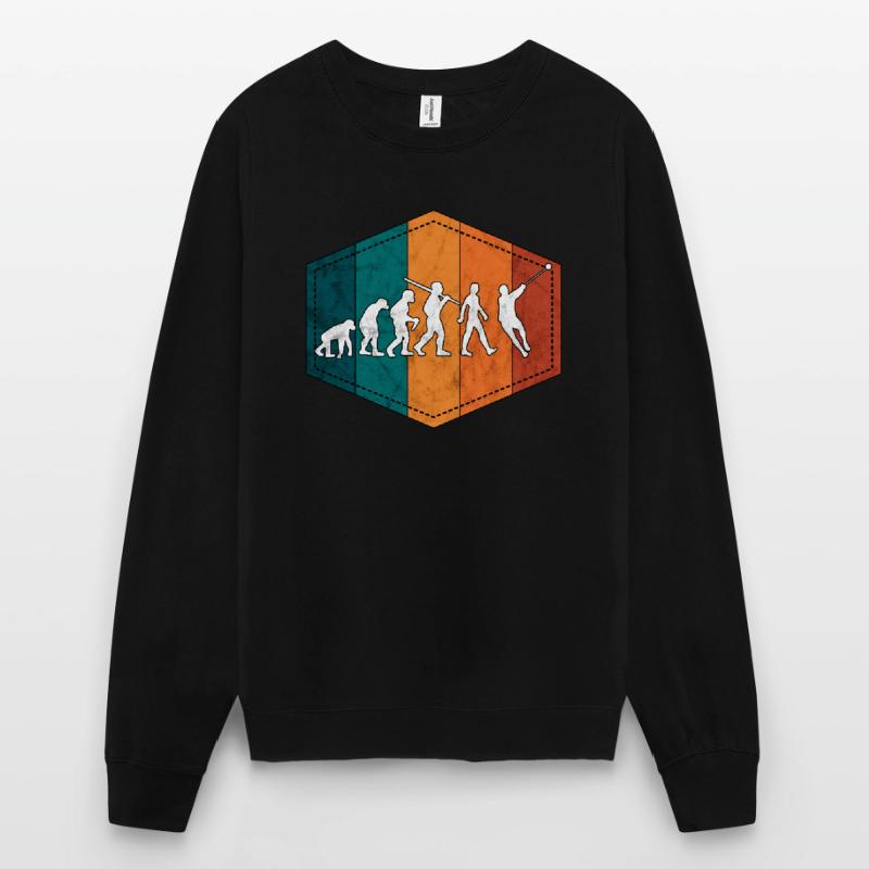 Marteau lancer évolution Marteau lancer rétro Sweat-shirt Unisexe