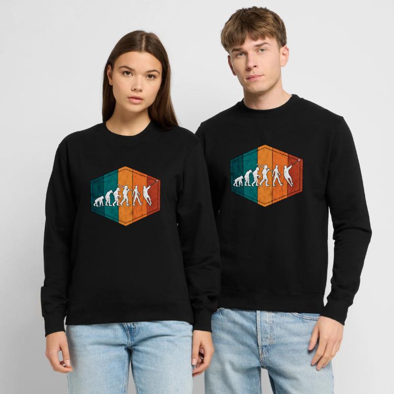 Marteau lancer évolution Marteau lancer rétro Sweat-shirt Unisexe