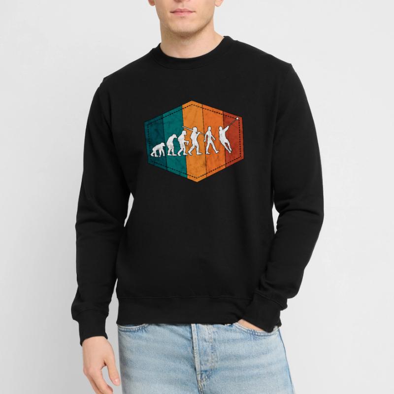 Marteau lancer évolution Marteau lancer rétro Sweat-shirt Unisexe