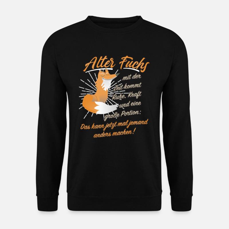 Alter Fuchs Geschenkidee - Unisex Pullover - Schwarz