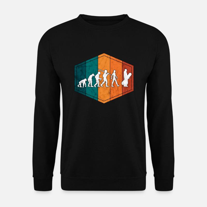 Snowboarder évolution snowboard rétro - Sweat-shirt Unisexe - noir