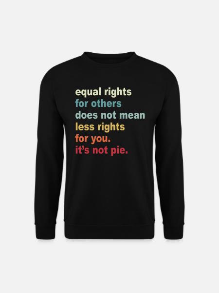 Equal Rights Graphic - Unisex Sweatshirt - black