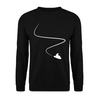 Jetski Jet Ski Driver Curve Curves - Unisex Sweatshirt - black - Front - Alina (178cm) & Michal (187cm)