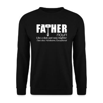 Father Fathor - Sweat-shirt Unisexe - noir - Devant - Alina (178cm) & Michal (187cm)