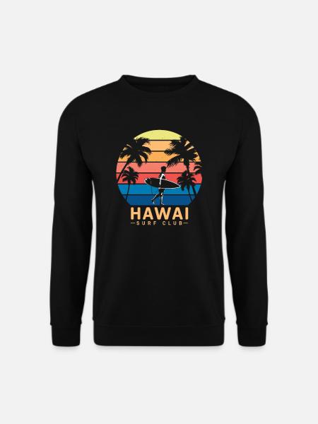 Hawai Surf Club - Unisex Pullover - Schwarz