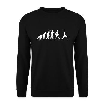 Yoga Evolution Namaste - Unisex Pullover - Schwarz - Vorne - Alina (178cm) & Michal (187cm)