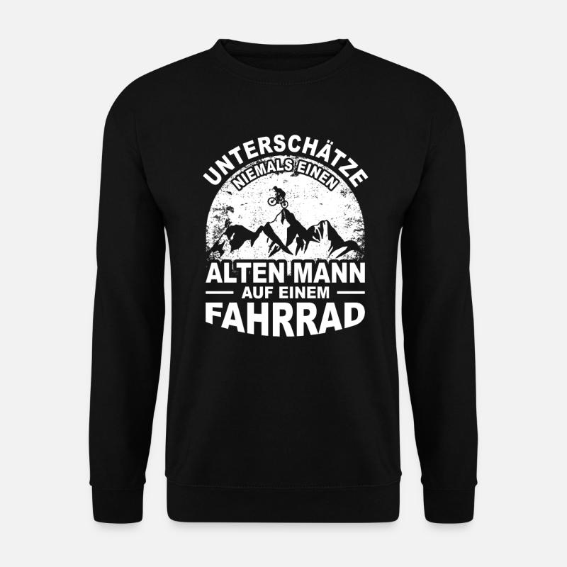 Rentner Rente Ruhestand Fahrrad Hobby Geschenk - Unisex Pullover - Schwarz
