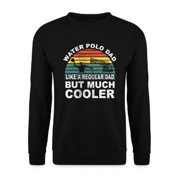 Water water-polo cadeau water-polo papa - Sweat-shirt Unisexe - noir - Devant - Alina (178cm) & Michal (187cm)