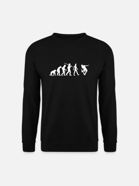 Skater Evolution Skateboard - Unisex Sweatshirt - black