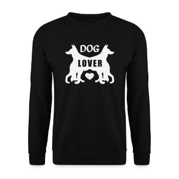 Dog lover - Unisex Sweatshirt - black - Front - Alina (178cm) & Michal (187cm)