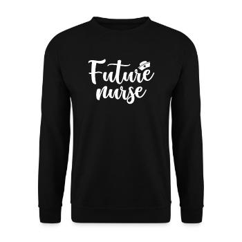 Future infirmière - Sweat-shirt Unisexe - noir - Devant - Alina (178cm) & Michal (187cm)